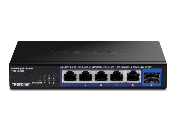 TRENDNET TRENDNET 6-Port 2.5G Unmanaged Switch with 10G SFP+ Port