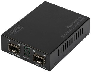 DIGITUS Gigabit Multimode/Singlemode Mediakonverter, SFP