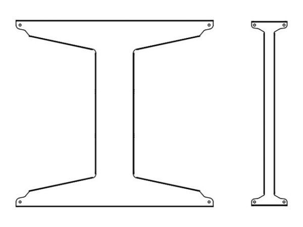 B-TECH B-TECH Schablone für 46? Display  für BT8312-SP461/B