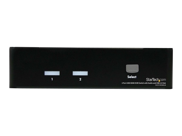 STARTECH.COM 2 Port USB HDMI KVM Switch / Umschalter mit Audio und USB 2.0 SV231HDMIUA
