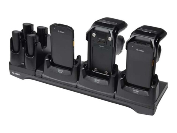 ZEBRA - Ladeständer für Barcode-Scanner + Batterieladegerät - Ausgangsansch CRD3S4T-RFD40-TC2X-CHG-1