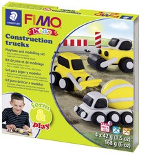 FIMO kids Modellier-Set Form & Play "Construction trucks"