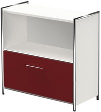 kerkmann Sideboard ARTLINE, 2 Ordnerhöhen, 1 rote Schublade