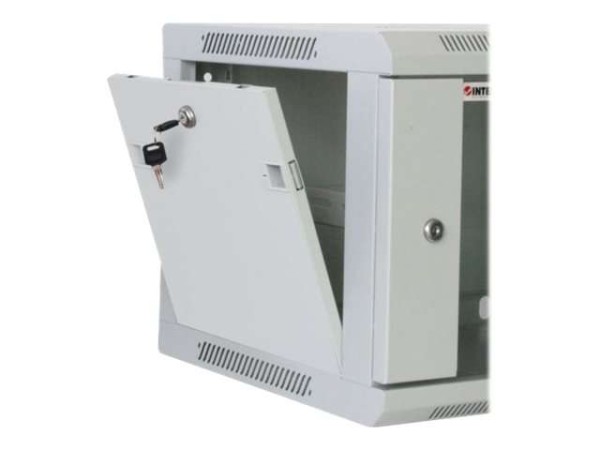 INTELLINET Wandverteiler Intellinet 6HE 600x450mm grau, montiert 711760