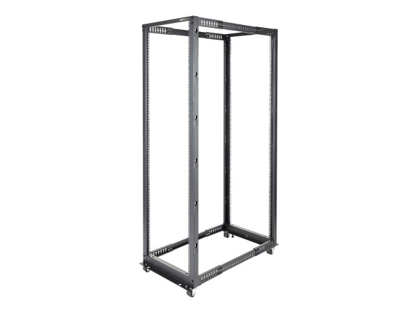 STARTECH.COM STARTECH.COM 42HE 4 Pfosten Open Frame Rack tiefenverstellbar - Zerlegt mit Rollen, Leveler und Kabe