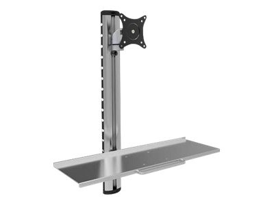 TECHLY TECHLY Wandhalterung mit Tastaturablage, 15-27", silber