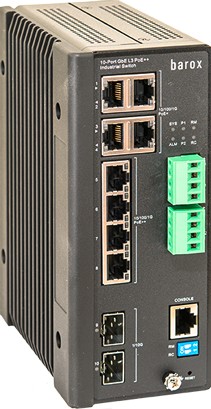 BAROX BAROX Switch für Hutschienenmontage, 1/10GBit/s dym. Routing