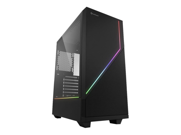 SHARKOON RGB FLOW ATX Black 4044951028146