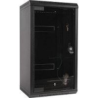 TRITON TRITON 10"/19" Wandschrank Hybrid, mit Sichttür, Triton RKA-10-AS3-BAX-X1, Tiefe 260mm, schwarz RAL9