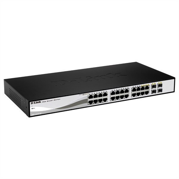 D-LINK 24-Port Layer2 PoE Gigabit Smart Managed Switchdlink|green 3.0, 24x DGS-1210-24P/E