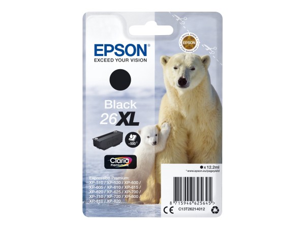 EPSON EPSON 26XL XL Schwarz Tintenpatrone