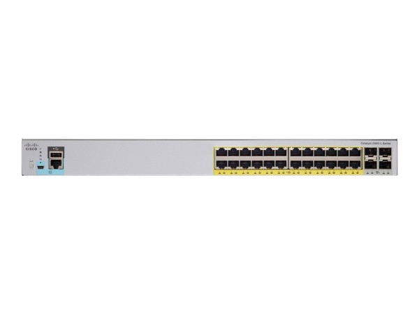 CISCO SYSTEMS Cat 2960L Smart Mng 24pGigPoE+4x10G SFP+ WS-C2960L-SM-24PQ