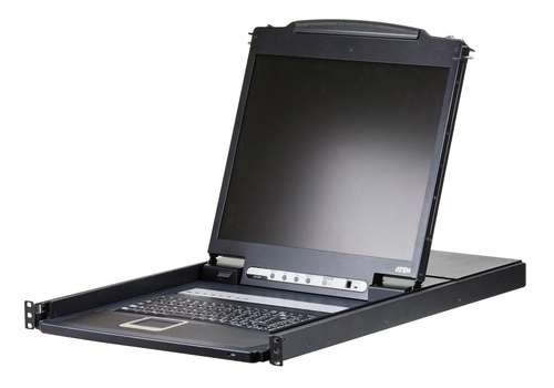 ATEN CL1308N KVMP-Switch, 8-Port, 48,30cm (19") LCD-Konsole, USB, PS/2, VGA CL1308N-ATA-GG