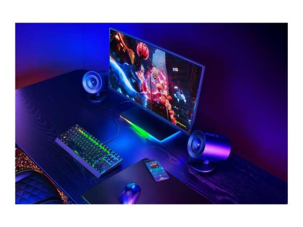 RAZER Nommo V2 X Full-Range-2.0 Gaming-Lautsprecher für PC schwarz RZ05-04760100-R3G1