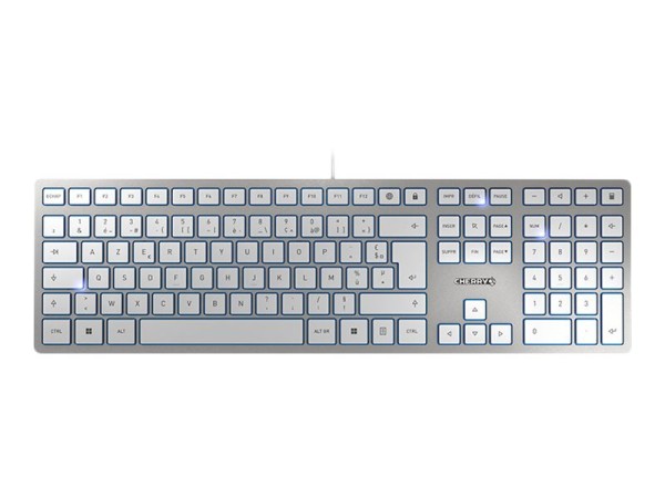 CHERRY CHERRY KC 6000 Slim Silber  USB Französisches Layout