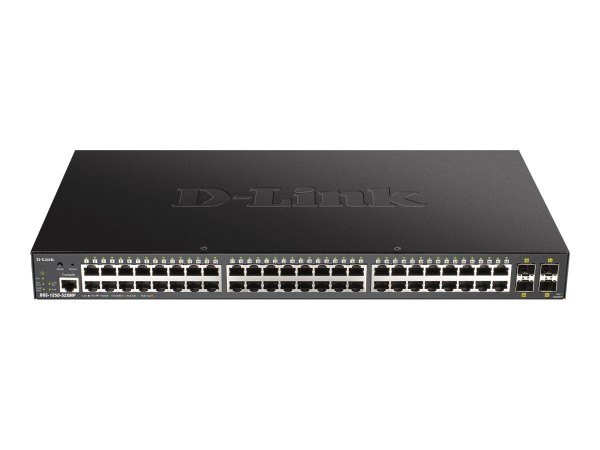 D-LINK 52-Port Smart Managed PoE+ Gigabit Switch 4x 10G, dlink|green 3.0 DGS-1250-52XMP/E