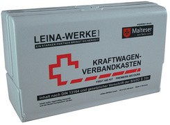 LEINA KFZ-Verbandkasten Star Silver Edition Inhalt DIN 13164