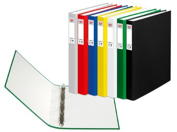 herlitz Ringbuch maX.file protect, A4, 4-Ring-Mechanik, rot