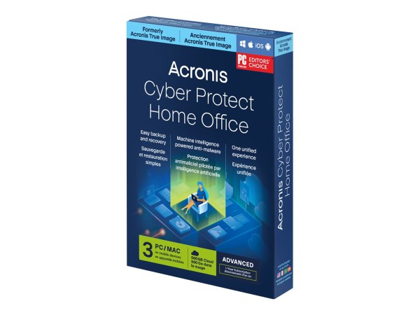 ACRONIS ACRONIS CYBER PROTECT HOME OFFICE ADV. 3PC 1YR +500GB SUBSCRIPTION (HOBASHLOS)