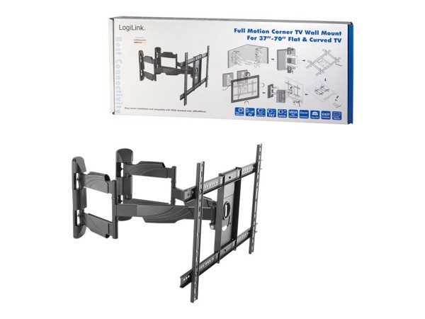 LOGILINK LOGILINK TV-Wandhalterung, Festmontage, 37"-70"