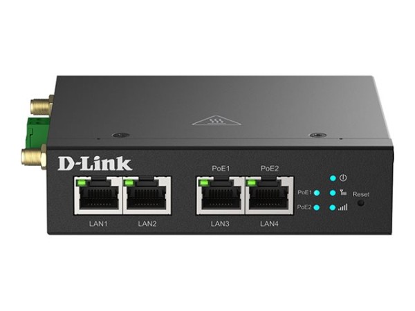 D-LINK 4G LTE M2M VPN PoE+ Router- 2 x Fast Ethernet PoE+ LAN-Anschluss DWM-314-TP/E