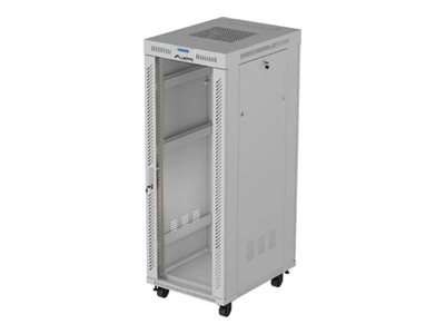 LANBERG 19" 32U 600x800 freist. LCD Glastür V2 (FlatPack) gr FF01-6832-12SL