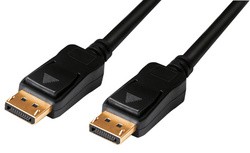 LogiLink Aktives DisplayPort Anschlusskabel, schwarz, 15 m