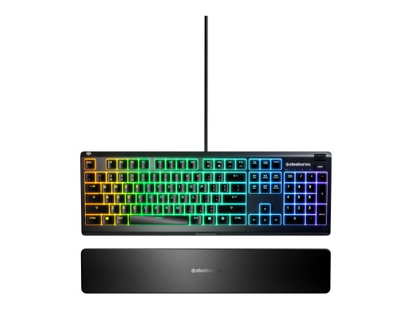 STEELSERIES Apex 3 - Tastatur - backlit - USB - Tastenschalter: Whisper Qui 64795