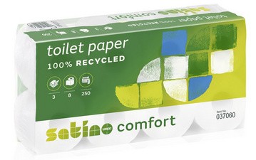 satino by wepa Toilettenpapier Comfort, 2-lagig, hochweiß