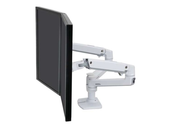 ERGOTRON LX-Montagearm fuer 2 Monitore nebeneinander weiss 68cm 27Zoll bis 45-491-216