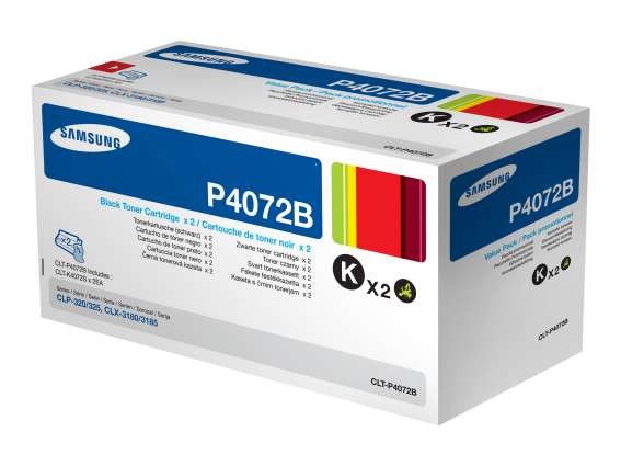 SAMSUNG CLT P4072B Rainbow kit 2er Pack Schwarz Tonerpatrone CLT-P4072B/ELS