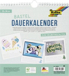 folia Kreativ-Wandkalender, 230 x 240 mm, schwarz