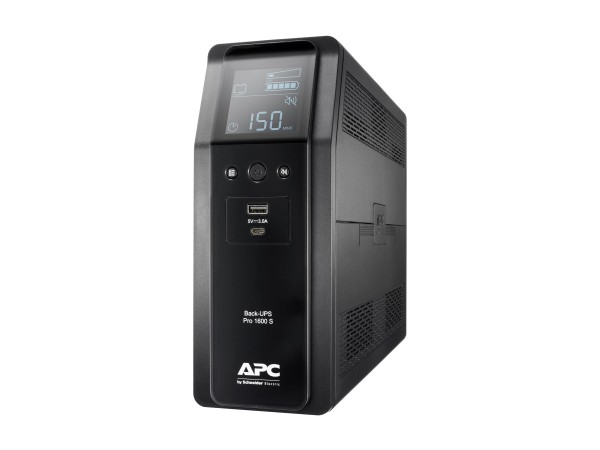 APC APC Back UPS Pro BR 1600VA Sinewave 8 Outlets AVR LCD interface