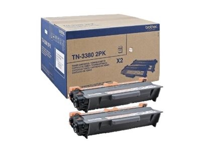 BROTHER BROTHER TN3380 2PK 2er Pack Schwarz Tonerpatrone