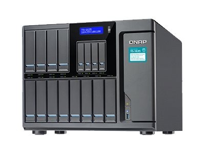 QNAP TS-1635-4G 16-Bay NAS SATA 6G AL-514 1.7GHz 4GB SODDIM RAM 4-LAN 2x10G TS-1635-4G