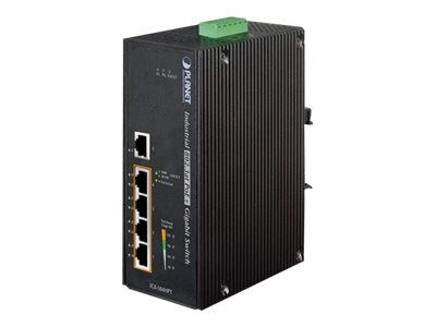 PLANET TECHNOLOGY PLANET TECHNOLOGY PLANET 5-Port Industrial Gigabit Switch w/ 4-Port 802.3at