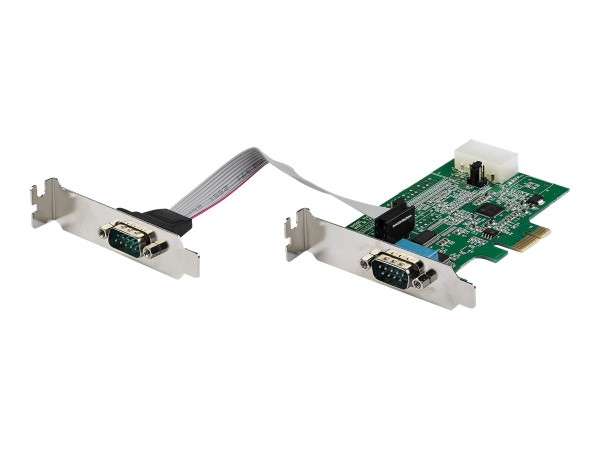 STARTECH.COM 2 Port Serielle Schnittstellenkarte PCIe mit 16950 UART - Seri PEX2S953LP
