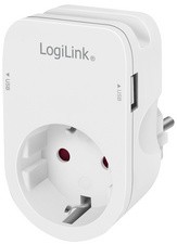LogiLink Adapterstecker mit Smartphone-Ablagefläche, weiß