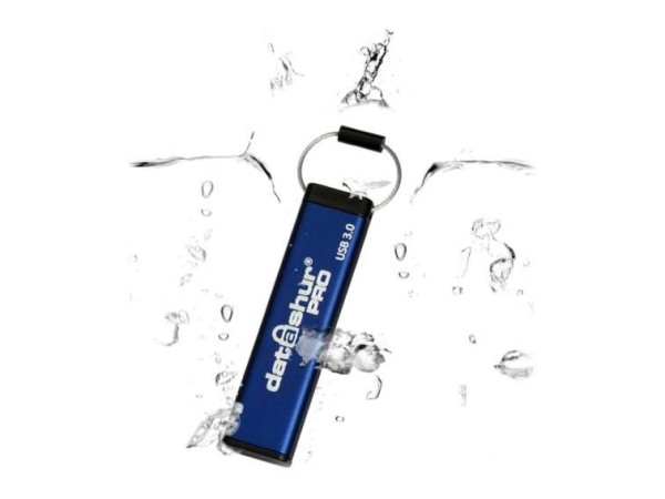 datAshur Pro USB Flash Drive 64 GB Blue IS-FL-DA3-256-64