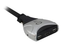 LEVELONE LEVEL ONE LevelOne Cable KVM Switch, 2 Ports, HDMI, USB