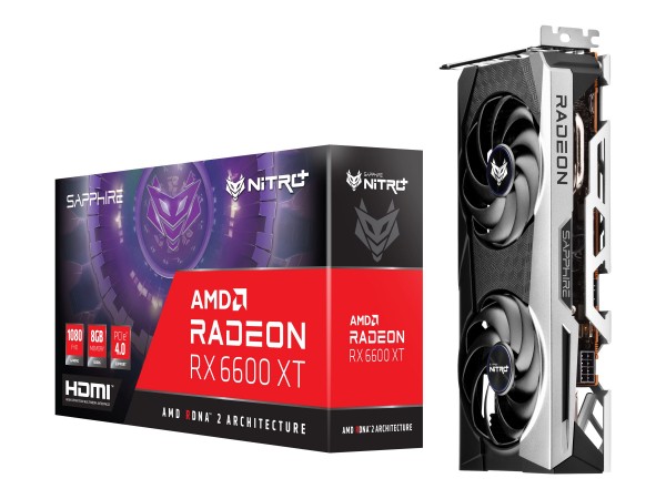 SAPPHIRE AMD Radeon RX 6600 XT Nitro OC Gaming 8GB 11309-01-20G