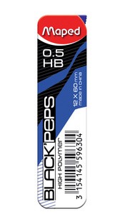 Maped Druckbleistift-Mine BLACK'PEPS, 0,7 mm, 12er Display
