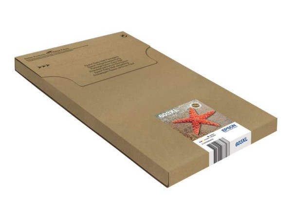 EPSON 603XL Multipack Easy Mail Packaging - 4er-Pack - XL - Schwarz, Gelb, C13T03A64510
