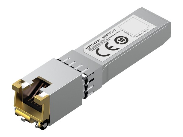 NETGEAR 10GBASE-T SFP+ Transceiver AXM765 mit CAT6a- oder CAT7-Kabel bis zu AXM765-20000S