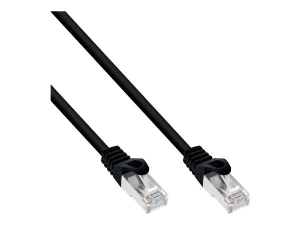 INLINE 40er Bulk-Pack Patchkabel SF/UTP Cat.5e schwarz 2m - Kabel - Netzwer B-72502S