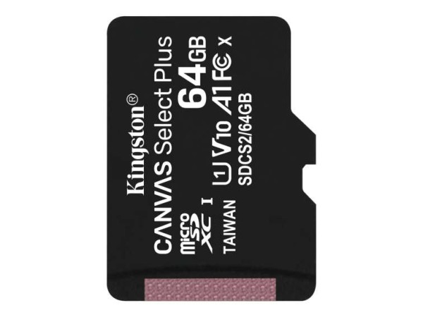 KINGSTON 64GB MICROSDXC CANVAS SELECT SDCS2/64GBSP