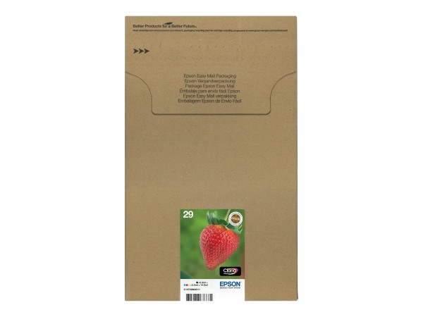 EPSON Multipack 29 EasyMail 4er Pack XL Schwarz, Gelb, Cyan, Magenta Tinten C13T29864511