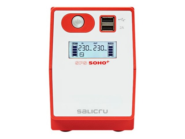 SALICRU SALICRU USV SPS 500 SOHO+ IEC,Line Int,500VA/300W,USB,LCD