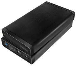 LogiLink 3,5" SATA Festplatten-Gehäuse, USB 3.0, schwarz