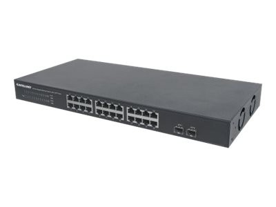 INTELLINET INTELLINET 24-Port Gigabit 561044 Switch + 2 SFP Ports Lüfterlos